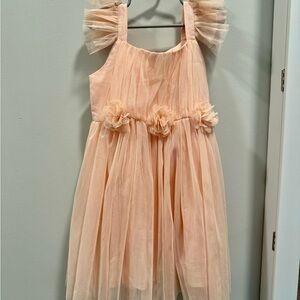 Popatu Little Girls Flutter Sleeve Dress